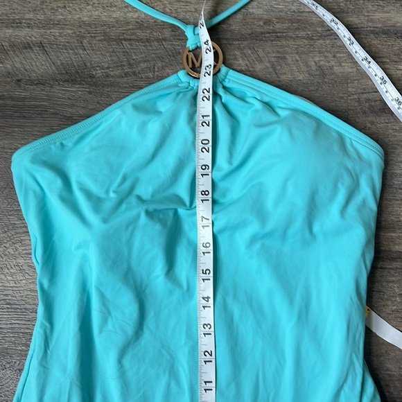 Michael Kors women’s  Aqua One Piece Swimsuit Size 12 💚 - Picture 5 of 7